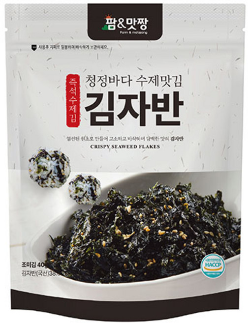 [팜&맛짱] 김자반 맛있는김 바삭바삭한 자반 40g 10종/ 홈쇼핑 히트상품 /HACCP인증시설, 1개, 단품