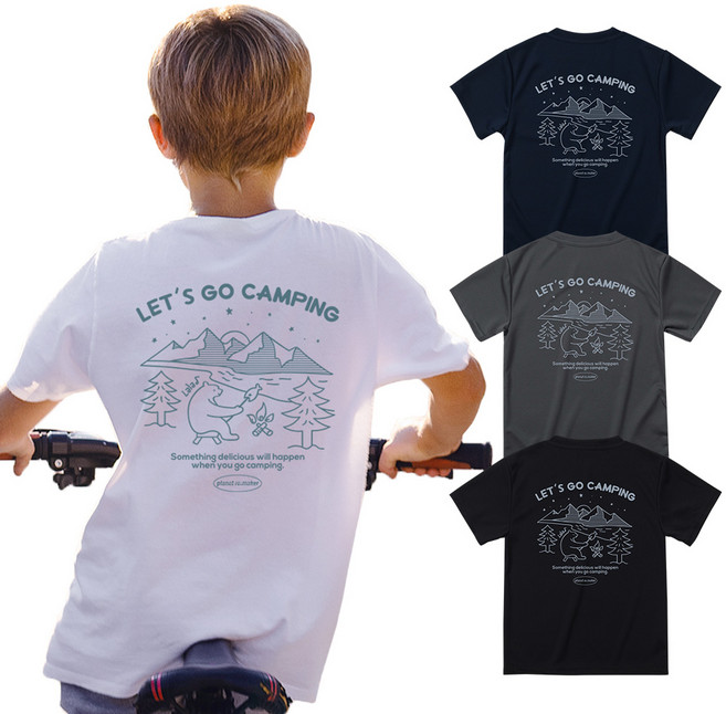 플래닛리메이커 아동용 폴라베어 드라이 반팔티