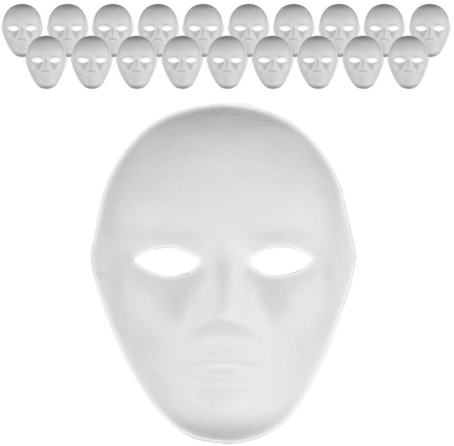 라라공방 DIY 색칠놀이 종이탈 가면 20p, 마스크, 1개