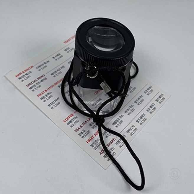 목걸이형 미니 루페 쥬얼리 감정사 어린이 10배율 확대경 돋보기 휴대용