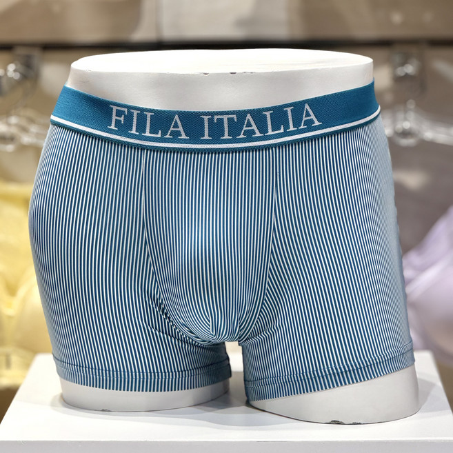 FILA 휠라언더웨어 [ NC터미널점] 남성 단독 스트라이프 드로즈 FI4DRH1407MTGR