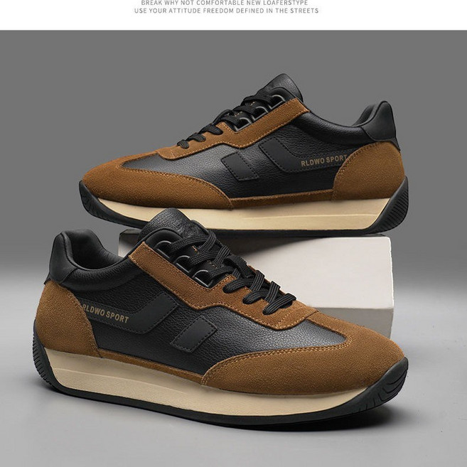 POMTOR 남자 스니커즈 발편한 통굽 남성 운동화