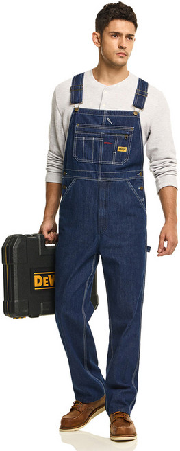 CQR 오버롤 데님 팬츠 멜빵 바지 레귤러핏 CQ-TWO504