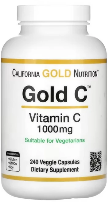 CGN 캘리포니아골드뉴트리션 골드C 비타민C 1000mg 240베지캡슐, 200정, 1개 - 쿠팡