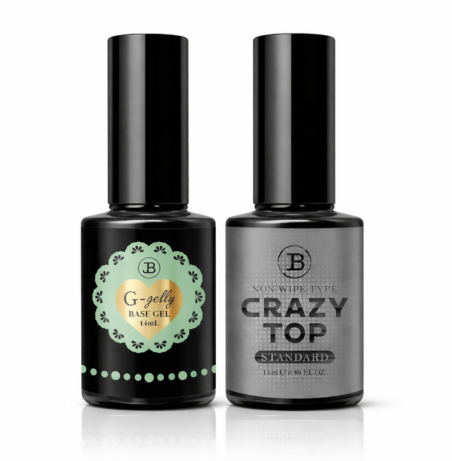 네일처방 그라시아 진비 지젤리 베이스젤14ml+스탠다드 탑젤14ml 정품, 1개, 14ml, 1+1