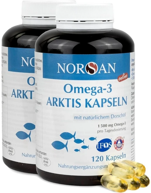 NORSAN 프리미엄 오메가3 헤링오일 240캡슐, 120 캡슐, 2개 - 쿠팡