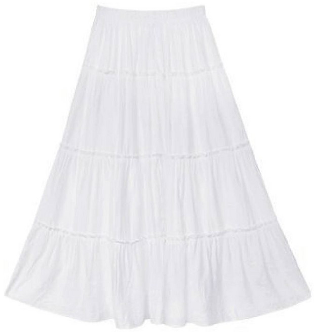 Helena 半身裙 蛋糕裙 A字裙 長裙 蓬蓬裙 高腰顯瘦百搭鬆緊腰休閒長裙 女裝