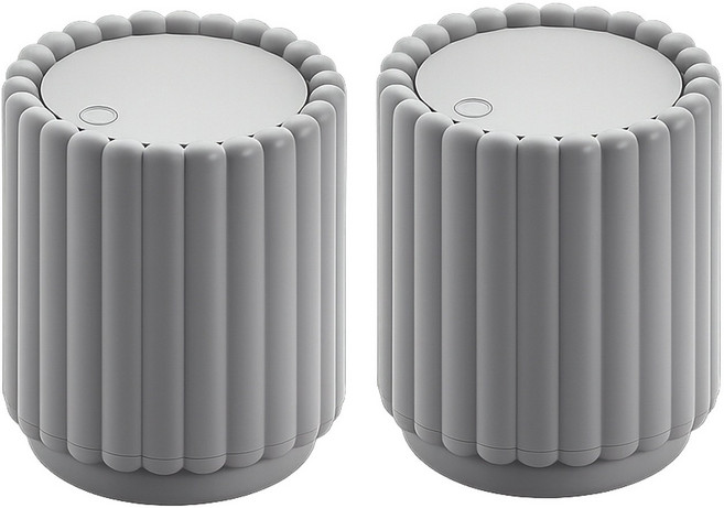 1+1 주니로와 원터치 미니휴지통, 머드그레이원형