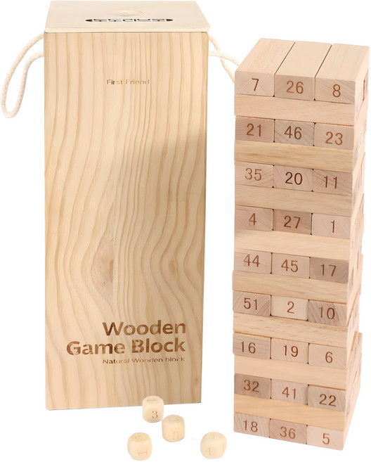 토도리브로 원목 게임 블록, 1개