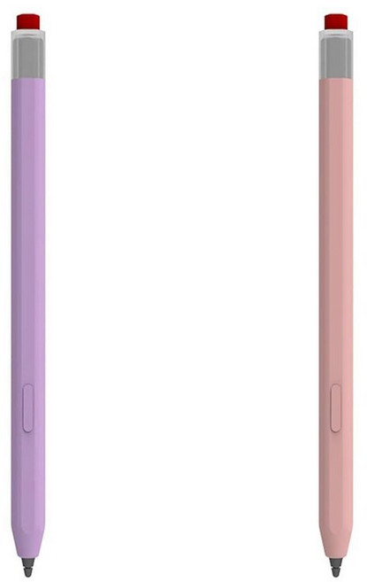 DAYJOY 삼성 갤럭시 탭 S7/S7+/S7 FE/S8/S8+/S8 Ultra/S9/S9+/S9 Ultra/S10/S10+/S10 Ultra S 펜과 호환되는 실리콘 슬리브, 퍼플+핑크