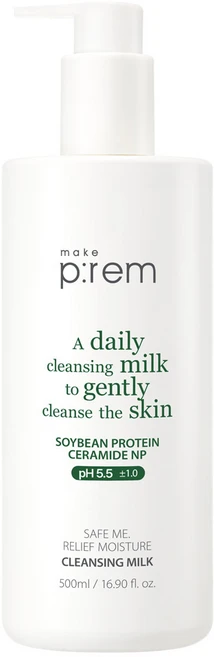 메이크프렘 세이프미 릴리프 모이스처 클렌징 밀크 기획 500ml (+폼40ml x2개), 1세트 - 쿠팡
