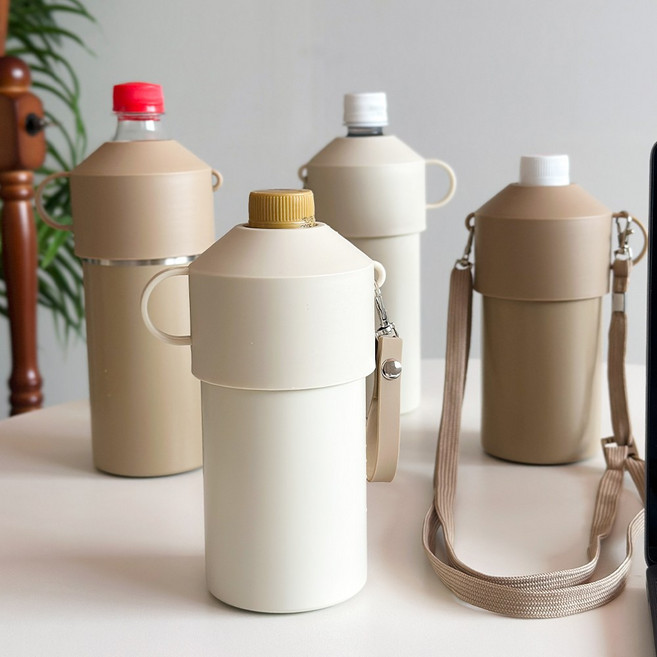 스텐 보냉홀더, 1개, 650ml, 모카