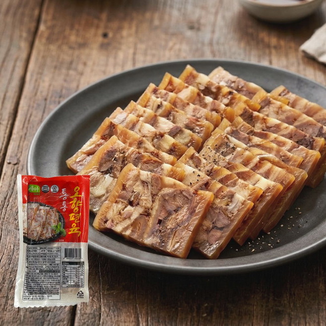 통통 오향편육 머리고기 간편안주, 3개, 300g