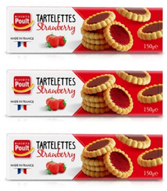 폴트 딸기 타르트, 150g, 3개