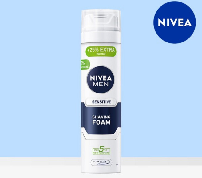 니베아 맨 센서티브 쉐이빙 폼, 250ml, 1개