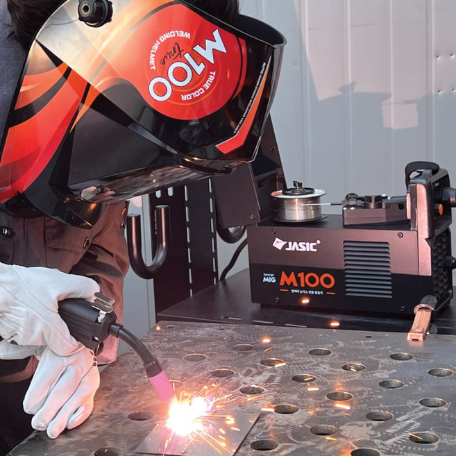 제이식 자식 논가스 와이어 전용 용접기 논가스 M100, 1개