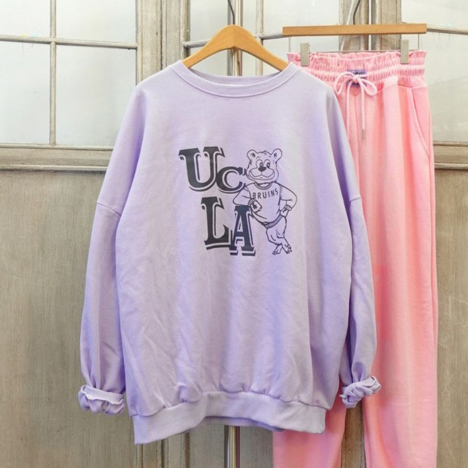 이힝 UC베어 프린팅 긴팔 루즈핏 봄 맨투맨