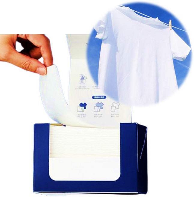 흰색옷 이염 시트지 대용량 강력한 이염방지시트 100매입, 1개