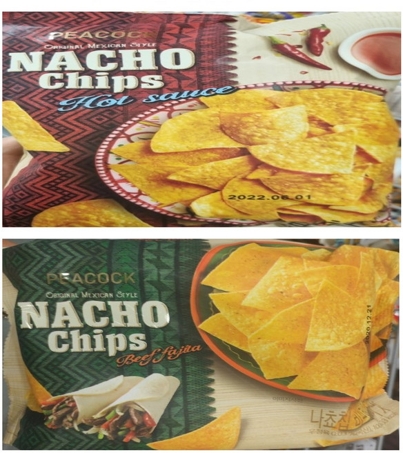 피코크 온더보더 나쵸칩 비프화이타100g + 핫소스100g, 1개