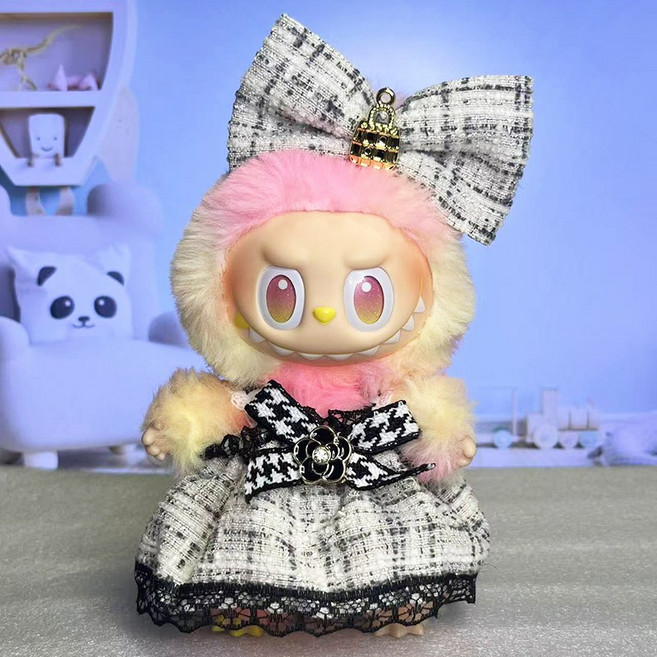 33종 17cm 1세대 2세대 3세대 라부부 인형옷세트 키링 옷 T-2037, L-028, 1개