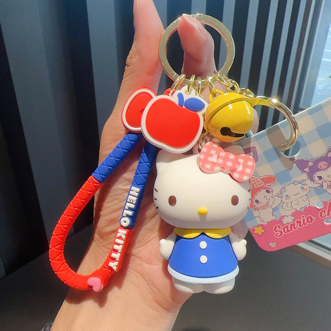 에코케이스 정품 키티 키링, 1개, 키티 사과