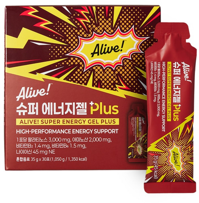 얼라이브 슈퍼에너지젤35g x 30포, 1.05kg, 1박스