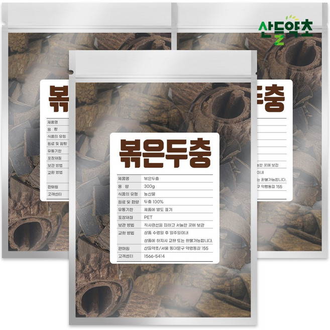 국산 볶은 두충 300g 두충나무껍질, 3개