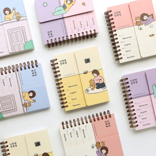 핑크풋 2000 보리 가리개 단어장 (8개입 세트)