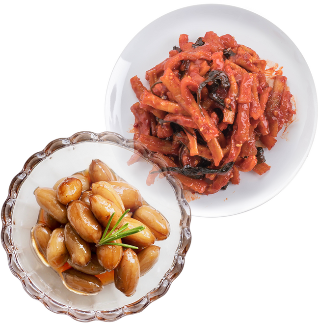 선미식가 밥도둑 땅콩조림 1kg + 무말랭이 무침 1kg, 2개