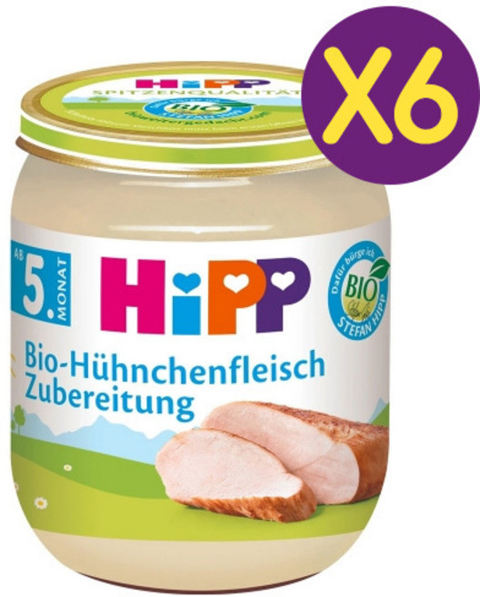 힙 이유식 닭고기 125g (생후 5개월~) X6개