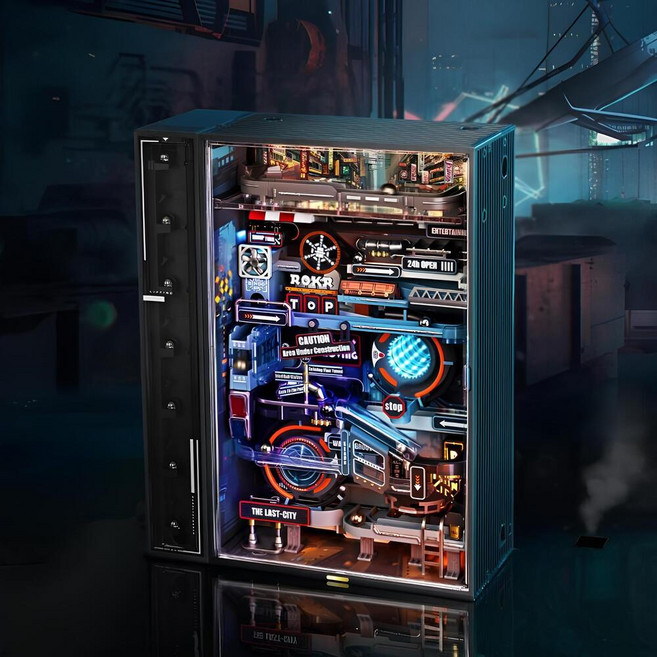 ROKR 골드버그 장치 모듈 마블런 diy 3D 입체 퍼즐 쇠구슬 레일 만들기 로보타임, 1개