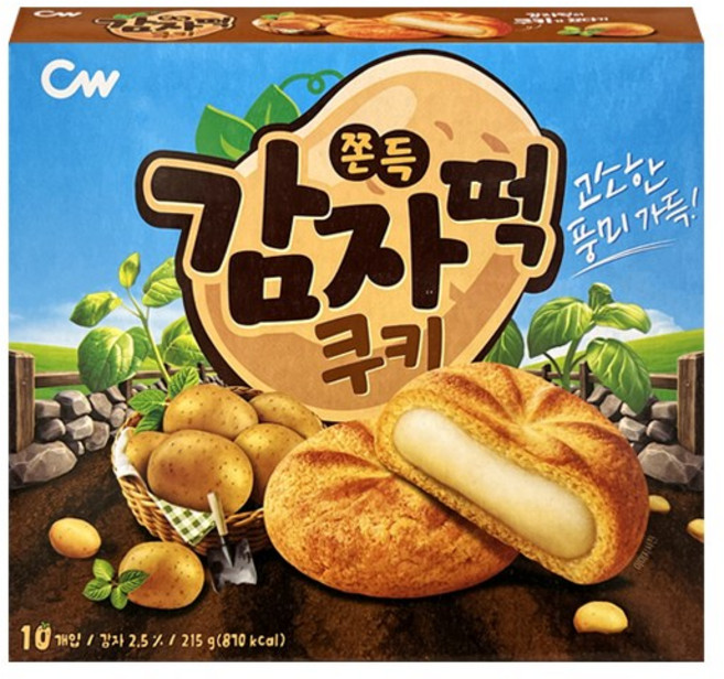 청우식품 쫀득 감자떡쿠키, 1개, 215g