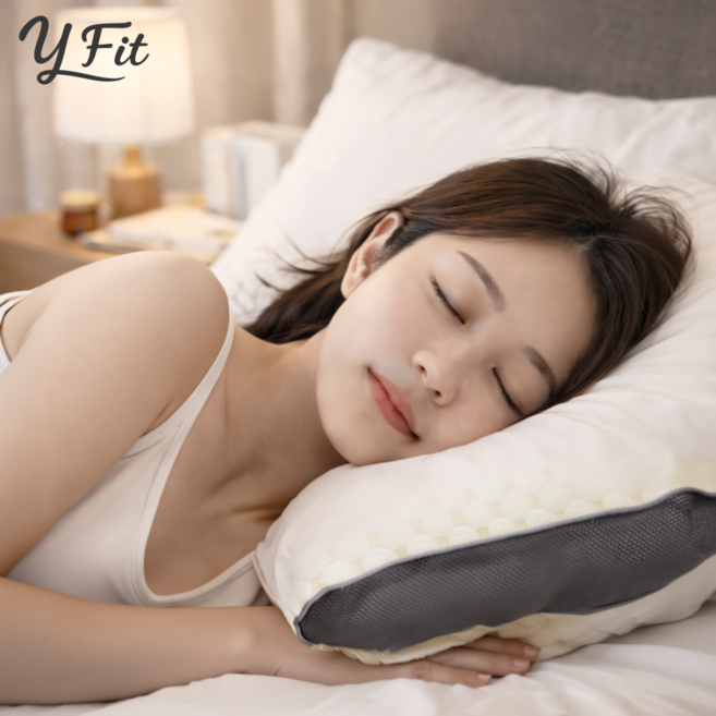 와이핏 낮은 경추베개 거북목 일자목 목디스크 숙면 자세교정, 화이트, 1개, 베개 단품