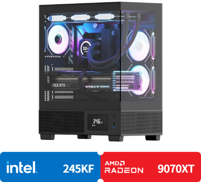 (컴퓨존) 게이밍 작업용 아이웍스X-0183 (U5-245KF/16GB/1TB/9070XT/OS 미탑재), X-0183, Free DOS, 1TB, 16GB, 블랙