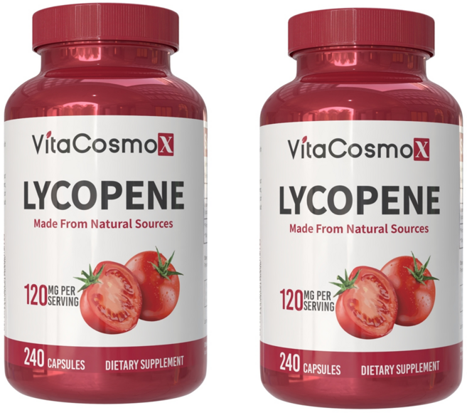 비타코스모 VitaCosmoX 항산화 건강 리코펜 토마토 추출물 리코펜 50mg 180정 영양제, 2개, 240정