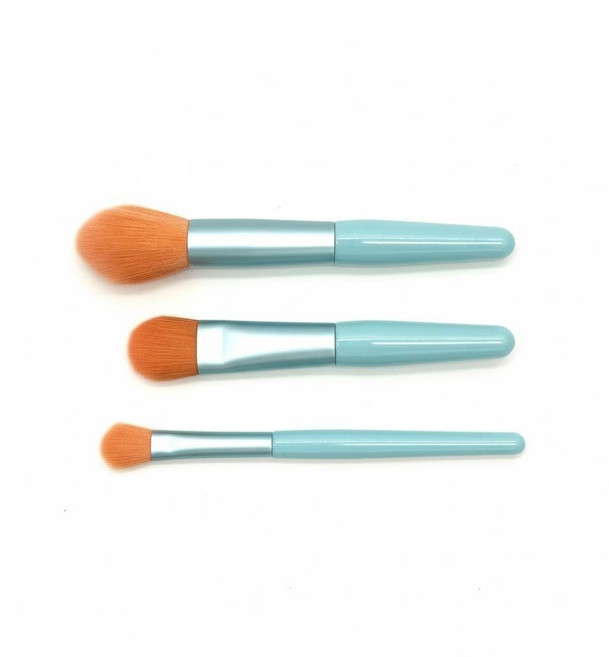 PINERNUO 메이크업 브러시 3세트, 1개, 파란색