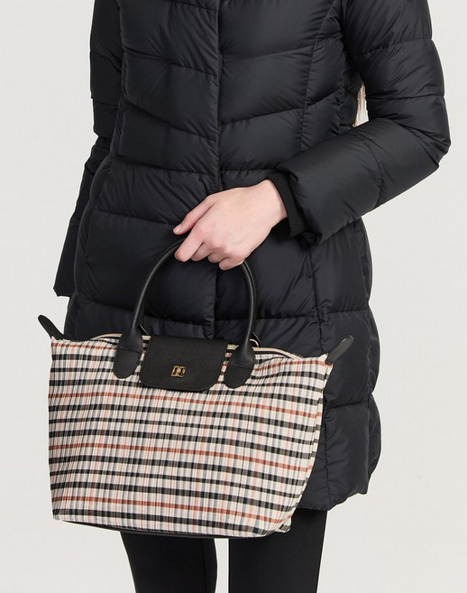 닥스 [H&H] >> 베이지 체크 토트백(DNGF5F964I2)