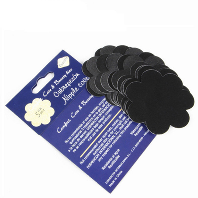 니플밴드 꽃모양 블랙 유두패치 젖꼭지가리개 5쌍10매