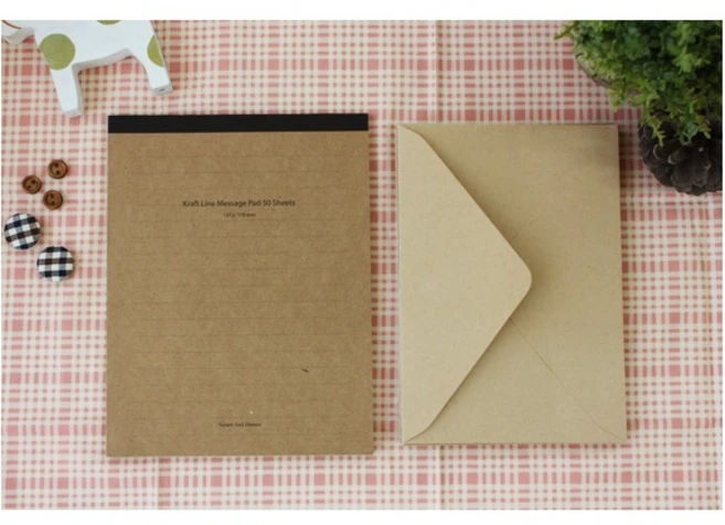 미네끄네 메세지패드 크라프트세트 마음을 전하는 편지지, 1개 - 쿠팡