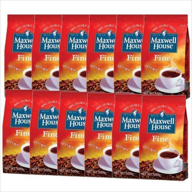 동서식품 맥스웰하우스 화인 커피 리필 500g x 12개, 12개입