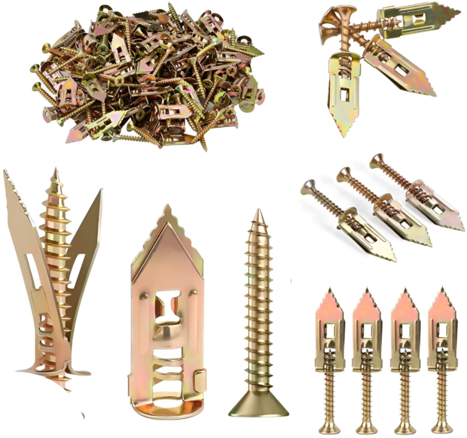 엄군마켓 석고보드앙카 천공 칼블럭 벽 나사세트, 50개