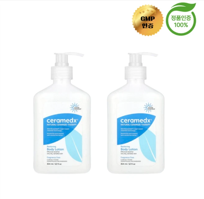 1+1 세라메딕스 리스토어링 바디 로션 향료 무함유 354ml, 2개 - 쿠팡