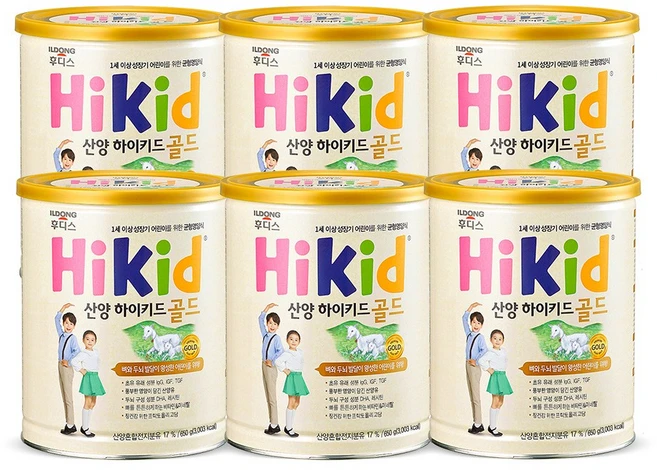 후디스 산양 하이키드 골드, 650g, 6개 - 쿠팡