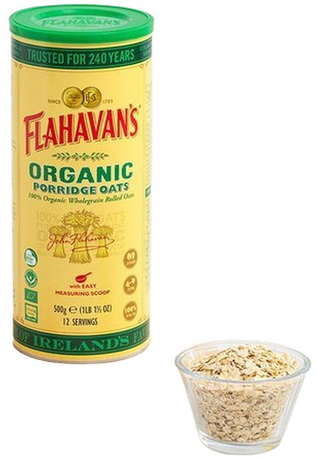 플라하반 유기농 포리지 오트밀 드럼 500g