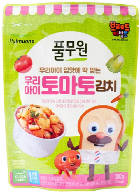 풀무원 토마토김치, 300g, 1개