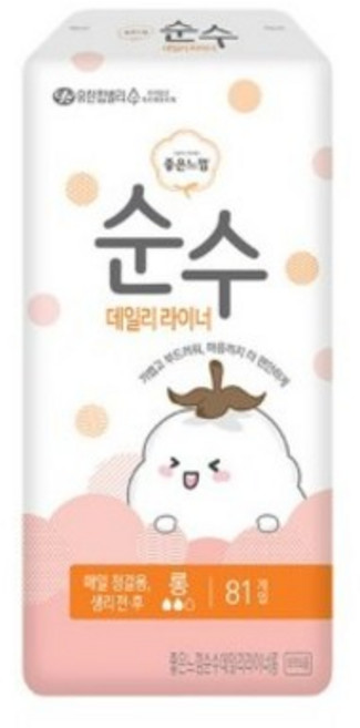 좋은느낌 순수 팬티라이너 롱, 81개입, 1개