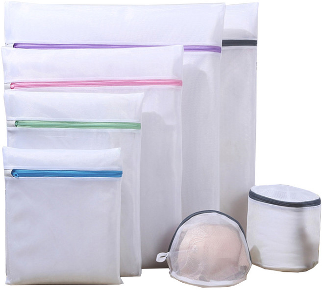 제제룩 세탁 빨래망 촘촘 사각 세탁망 7P, 1세트, 혼합7종