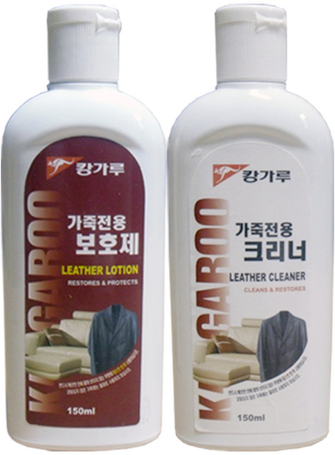 캉가루 가죽크리너 & 가죽보호제 세트, 1개, 150ml