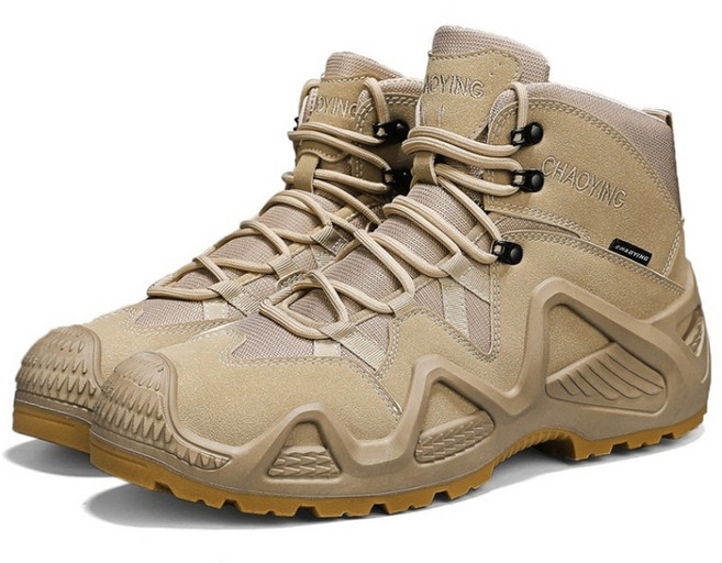 남자등산화 하이탑 미끄럼 방지 등산화 아웃도어 트레킹화 사계절 통용