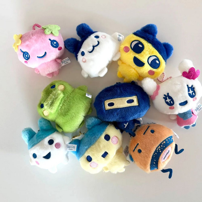 일본 정품 다마고치 치비 마스코트 인형 키홀더 키링, 1개, 구치파치